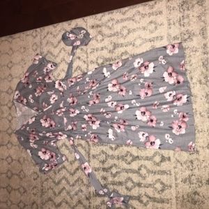 Short Sleeve Floral Dress